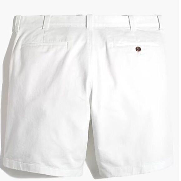 J. Crew Factory 9" flex chino short in white NWT size 28 - Picture 2 of 12